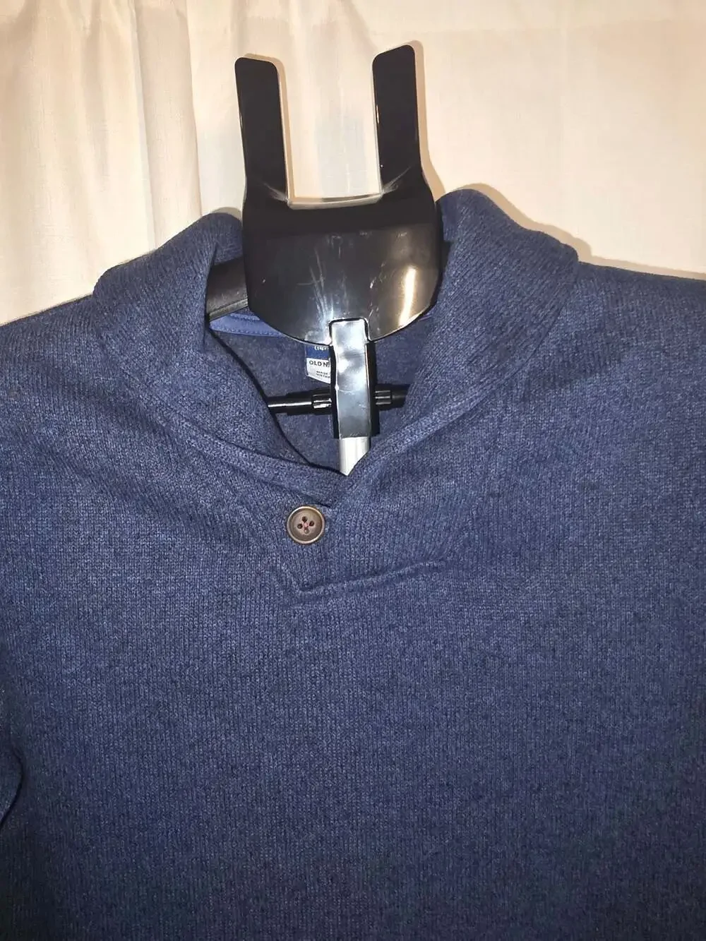 Old Navy Boys XL (14-16) Shawl-Collar Sweater-Fleece Pullover Blue